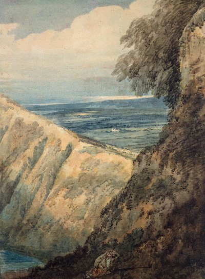 Küste von Dorset, nahe Lulworth Cove von Thomas Girtin