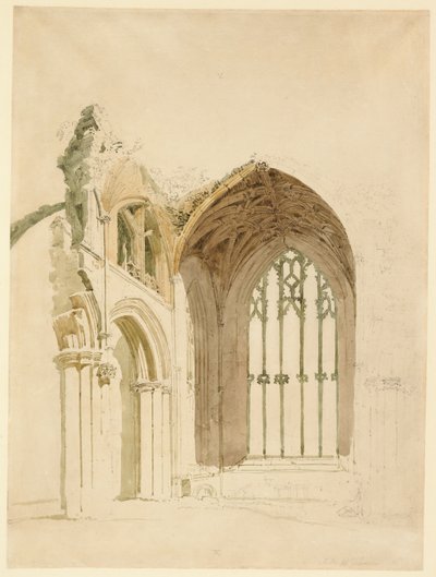 Melrose Abbey: Das Ostfenster von Thomas Girtin