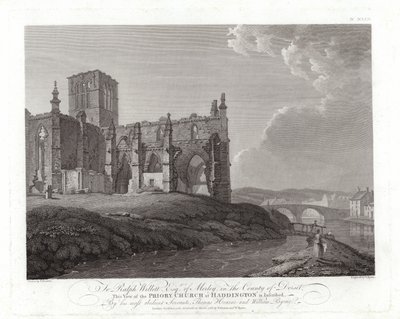 Prioratskirche in Haddington von Thomas Hearne