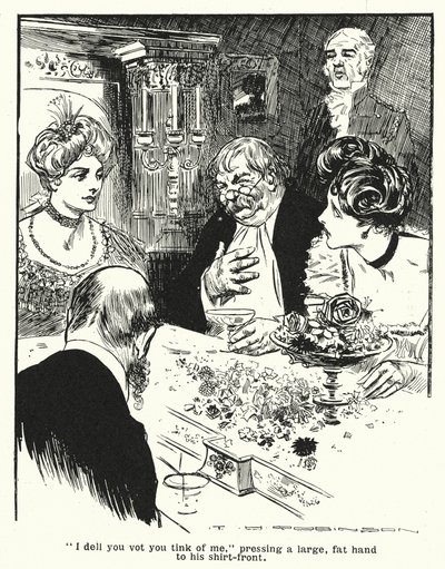 Professor erklärt seine Erfindung, den Thoughtographen von Thomas Heath Robinson