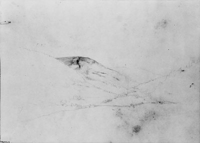Bergblick [Catskills] aus dem Skizzenbuch, ca. 1860-ca. 1864 von Thomas Hewes Hinckley