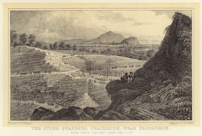 Die Steinbrüche von Craigleith, nahe Edinburgh, aus denen die Neustadt gebaut wurde von Thomas Hosmer (after) Shepherd