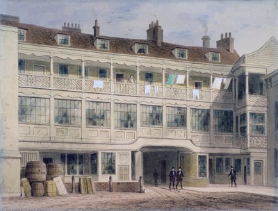 Belle Sauvage Yard, Ludgate Hill, London von Thomas Hosmer Shepherd