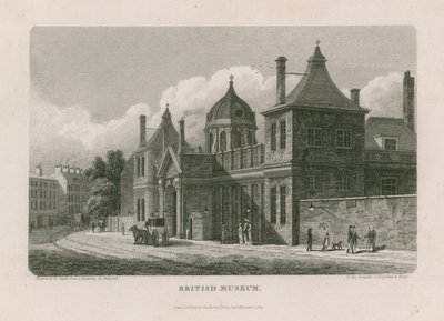 Britisches Museum im Montague House von Thomas Hosmer Shepherd