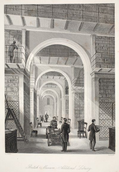 British Museum, die zusätzliche Bibliothek, aus 