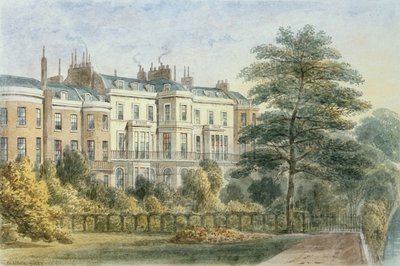 Ostfront von Sir Robert Peels Haus im Privy Garden, 1851 von Thomas Hosmer Shepherd