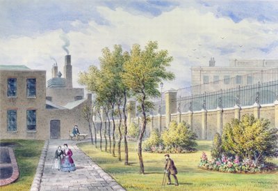 Garten des St. Thomas Krankenhauses, Southwark, London von Thomas Hosmer Shepherd