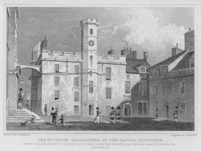 Der Innenhof der Burg, Edinburgh von Thomas Hosmer Shepherd