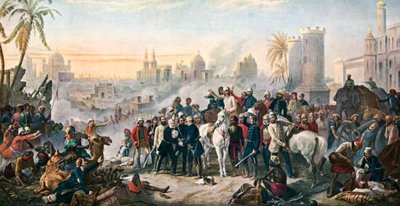 Die Befreiung von Lucknow von Thomas Jones (after) Barker