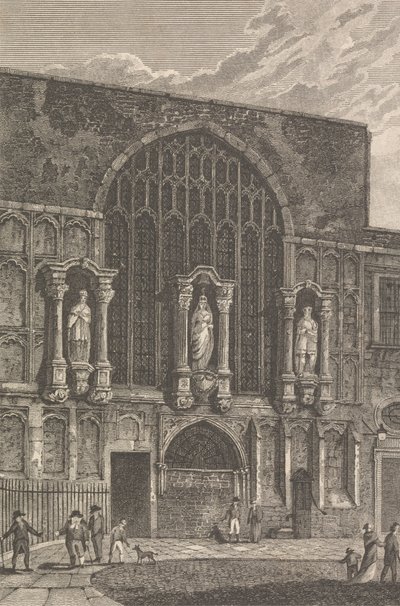 Ansicht der Kapelle St. Magdelen, Guildhall von Thomas Lord Busby