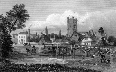 Easton, bei Great Dunmow, Essex, graviert von Henry Adlard, 1832 von Thomas Mann Baynes