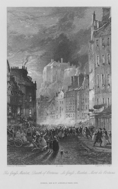 Der Markt des Grafen, Tod von Porteous von Thomas Miles II Richardson