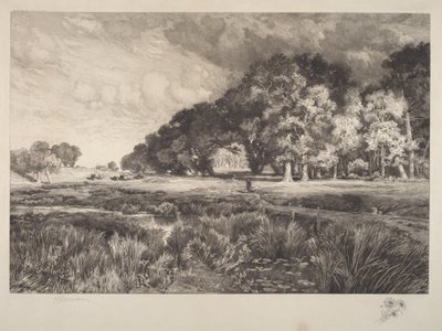 Landschaft auf Long Island von Thomas Moran