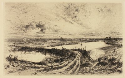 Sonnenaufgang—Der Teich, East Hampton von Thomas Moran