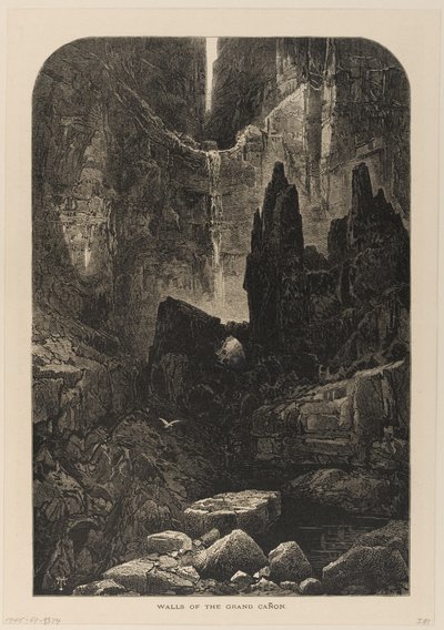 Wände des Grand Canyon, Colorado River von Thomas Moran