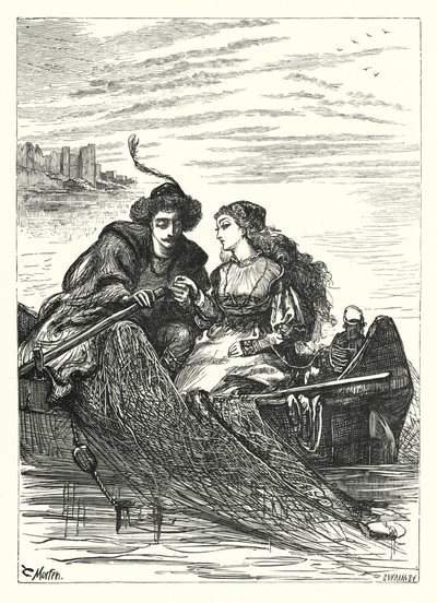 Ein Tagtraum am Rhein (Gravur) von Thomas Morten