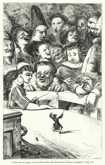 Illustration für Gullivers Reisen von Jonathan Swift von Thomas Morten