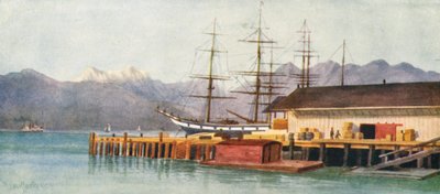 Hastings Wharf, Vancouver von Thomas Mower Martin