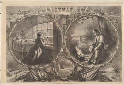 Heiligabend, 1862 aus Harpers Weekly, 3. Januar 1863 von Thomas Nast