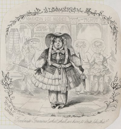 Viktorianische Damenmode: Bloomers von Thomas Onwhyn