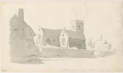 Trysull Kirche, 2. Sep 1837 von Thomas Peploe Wood