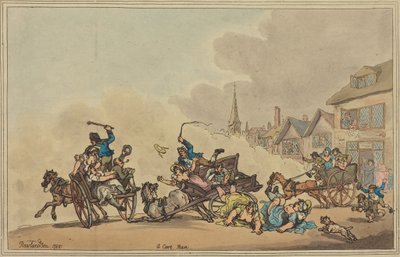 Ein Wagenrennen von Thomas Rowlandson