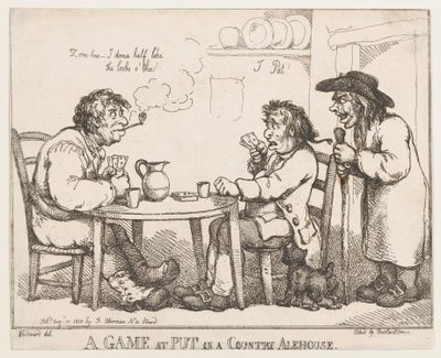 Ein Spiel bei Put in einem Landgasthaus von Thomas Rowlandson