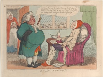 Ein Gehen! Ein Gehen!!!, 10. Juni 1809 von Thomas Rowlandson