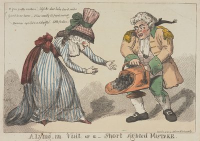 Ein Besuch im Wochenbett oder ein kurzsichtiger Fehler von Thomas Rowlandson