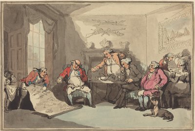Ein Miliztreffen von Thomas Rowlandson