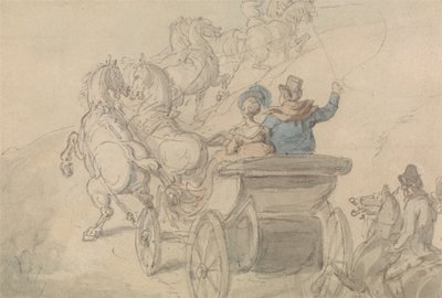 Ein Phaeton und Sechs von Thomas Rowlandson