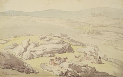Ein Picknick auf Dartmoor von Thomas Rowlandson