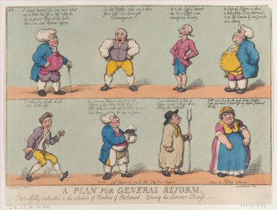 Ein Plan für allgemeine Reform, Respektvoll eingereicht zur Aufmerksamkeit der Mitglieder, 29. August 1809 von Thomas Rowlandson