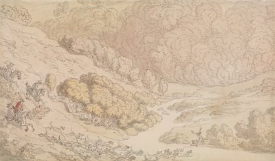 Eine Hirschjagd in der West Country von Thomas Rowlandson