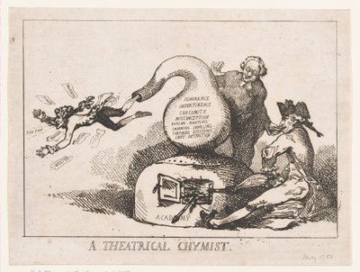 Ein theatralischer Chemiker von Thomas Rowlandson