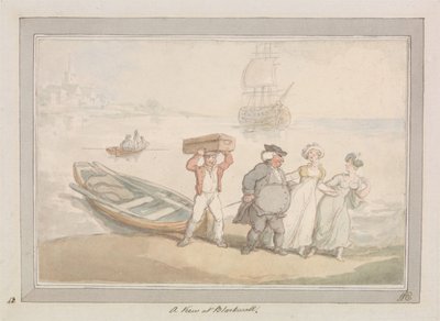 Eine Ansicht in Blackwall von Thomas Rowlandson