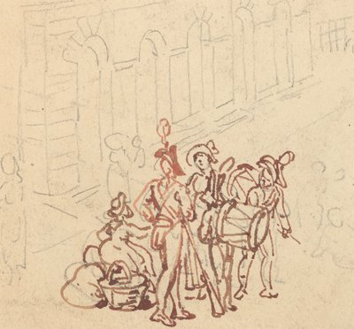 Albumzeichnung von Thomas Rowlandson