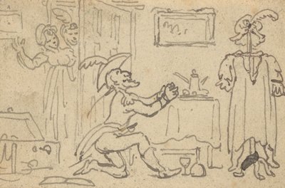 Albumzeichnung von Thomas Rowlandson