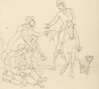 Albumzeichnung von Thomas Rowlandson