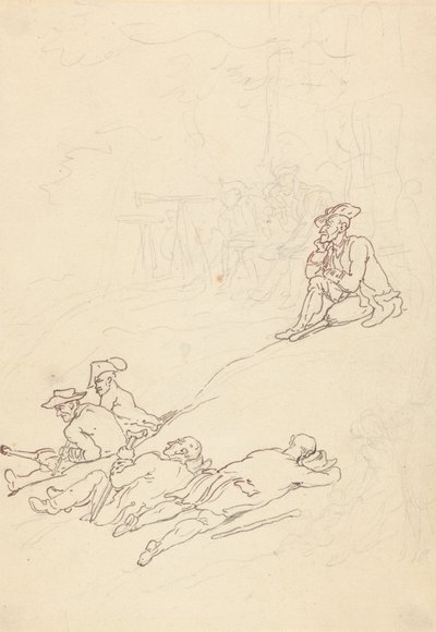 Albumzeichnung von Thomas Rowlandson