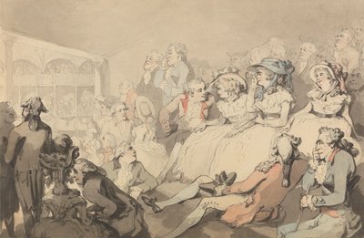Ein Publikum, das ein Stück im Drury Lane Theatre sieht von Thomas Rowlandson