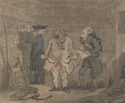 Buchhändler und Autor von Thomas Rowlandson
