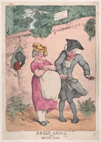 Breite Grinsen oder ein schwarzer Witz, 4. Juni 1812 von Thomas Rowlandson