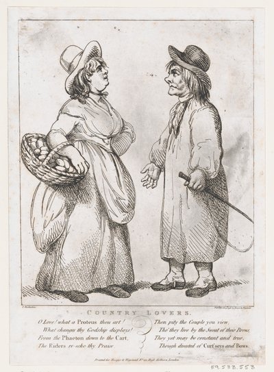 Landliebhaber, 15. März 1798 von Thomas Rowlandson