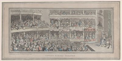 Covent Garden Theatre, 20. Juli 1786 von Thomas Rowlandson