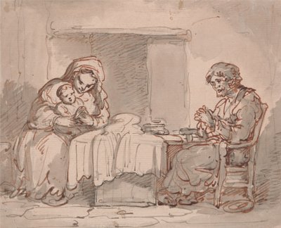 Innenraum eines Hauses von Thomas Rowlandson