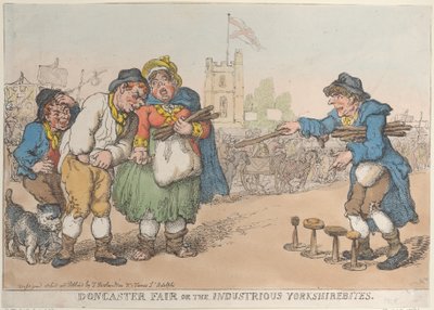 Doncaster-Messe oder die fleißigen Yorkshirebites von Thomas Rowlandson