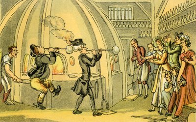 Dr. Syntax im Glashaus von Thomas Rowlandson