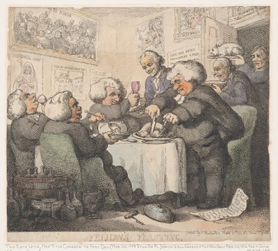 Festmahl der Gefährten von Thomas Rowlandson