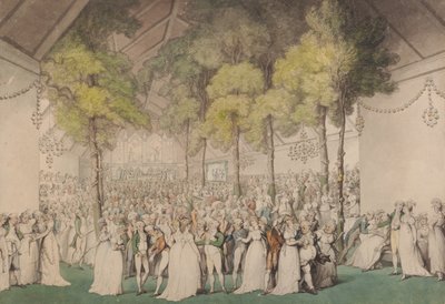 Fest im Boodles Club, Ranelagh, zu Ehren von George III von Thomas Rowlandson